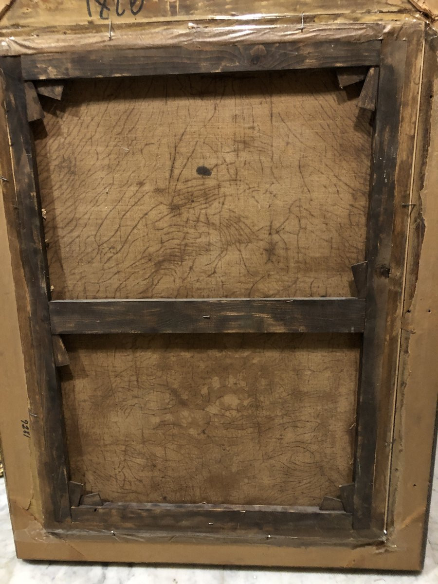 École Française (c. 1750) - Portrait Nobiliaire-photo-4