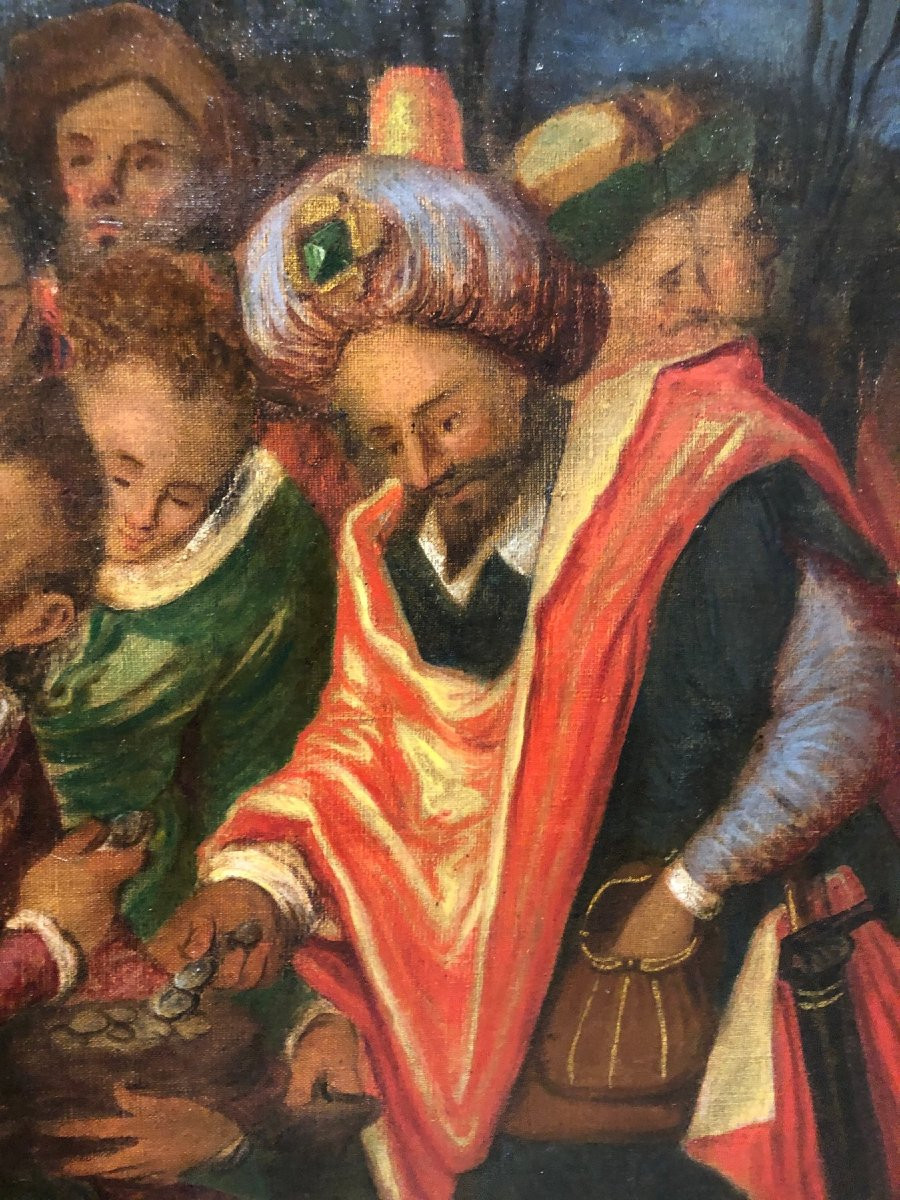 	 Pedro Orrente (1580-1645), entourage de - Joseph vendu par ses frères-photo-3