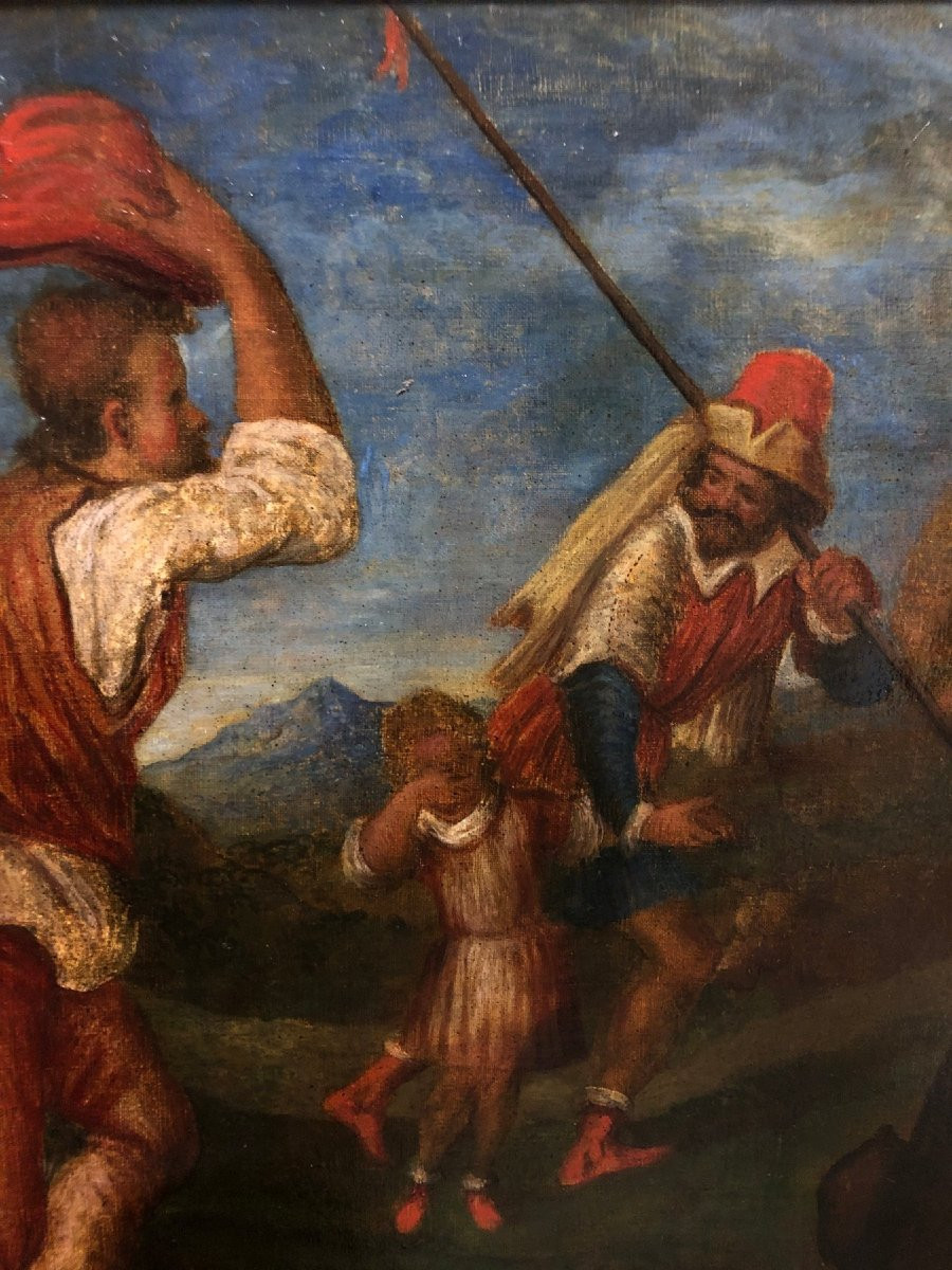 	 Pedro Orrente (1580-1645), entourage de - Joseph vendu par ses frères-photo-4