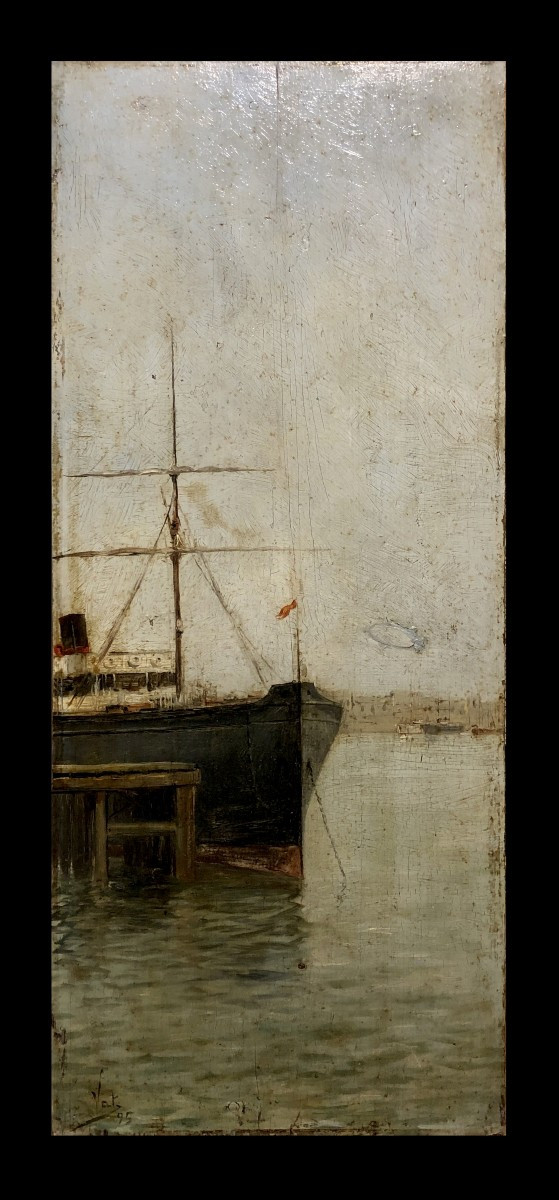 École espagnole (vers 1900) - Le paquebot espagnol « Patricio de Satrústegui »