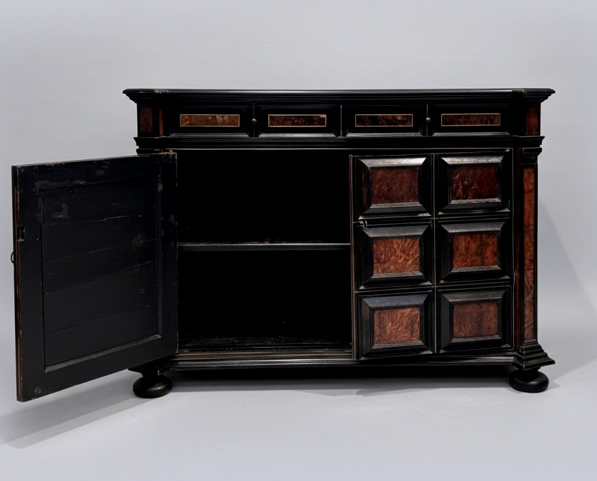 Sumptuous Flemish-style Cabinet Shelf - C. 1900