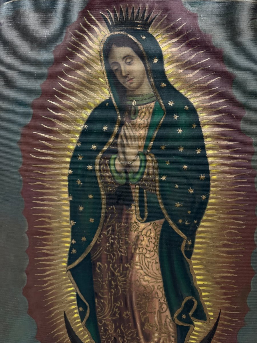 École Mexicaine (XIXème) - Notre Dame de Guadalupe-photo-2