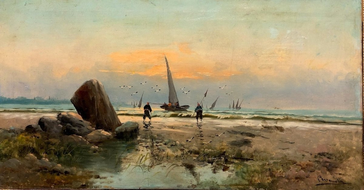 Spanish Impressionist Master (circa 1880) - Rising Sun-photo-2