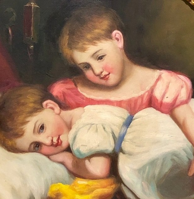 École espagnole (c. 1900) - Les deux sœurs-photo-2