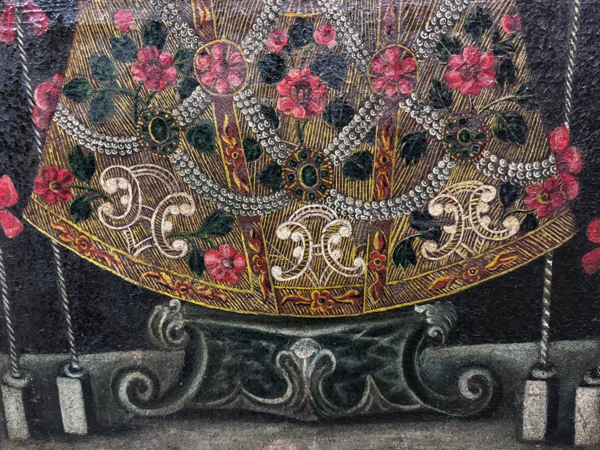 Colombian School (17th Century) - Our Lady Of Chiquinquirá-photo-4