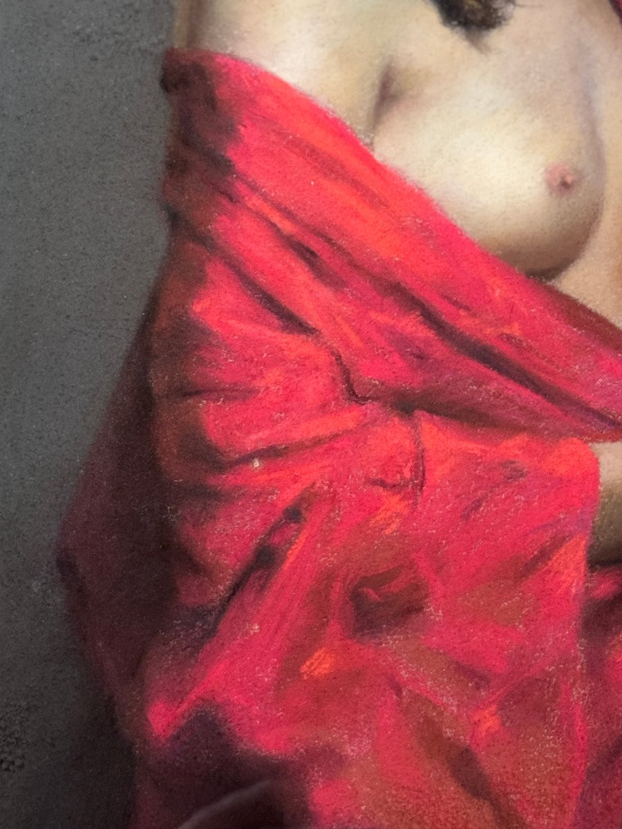 École espagnole (XX) - Le Chal Rouge-photo-4