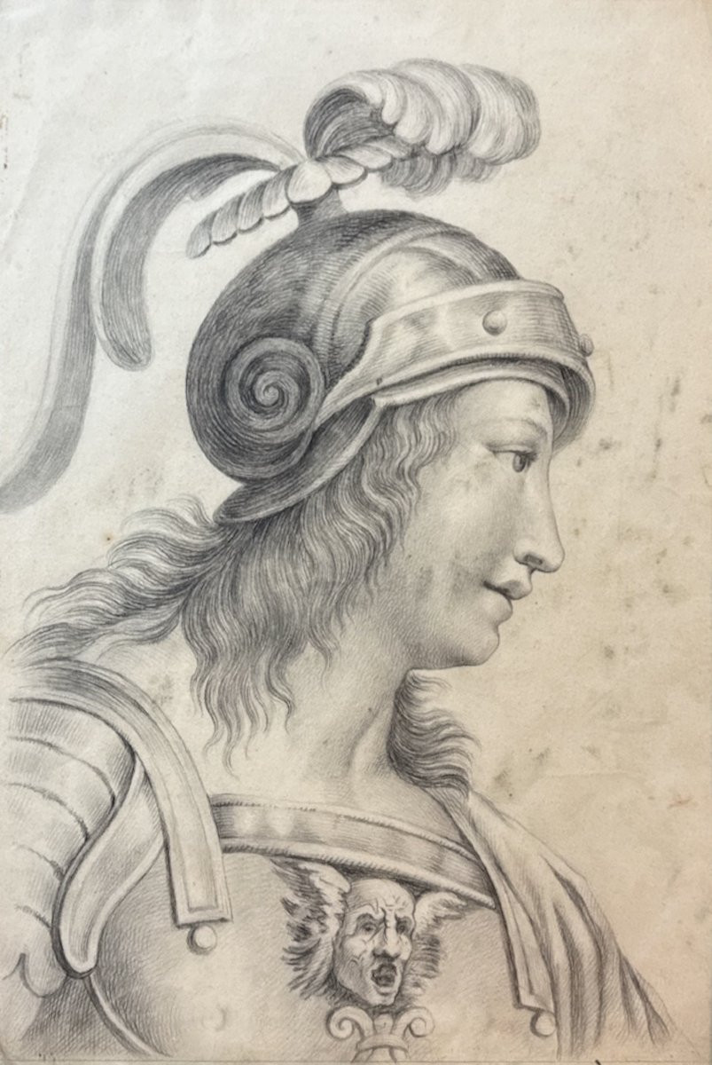 École Européene (c. 1820) - Alcibiade (D'après une des figures de l'Ecole d'Athènes de Raphaël)-photo-2