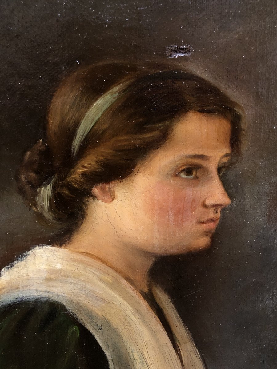 María Luisa Puiggener (1867-1921), attribuée à - Une jeune artiste-photo-3