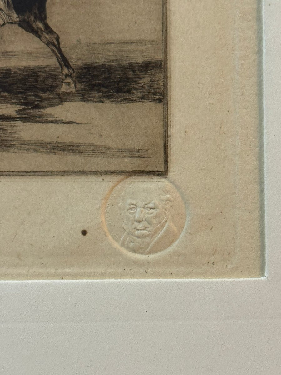 Francisco de Goya y Lucientes (1746-1829) - Gravures 9, 10, 11, et 12 de la Tauromachie-photo-4