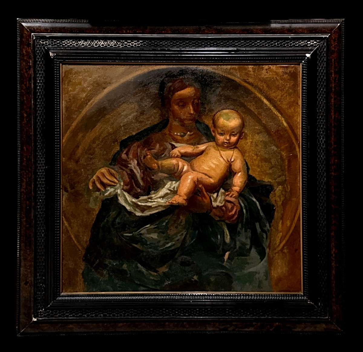 	 Spanish School (c. 1800) - Madonna In Cathedra