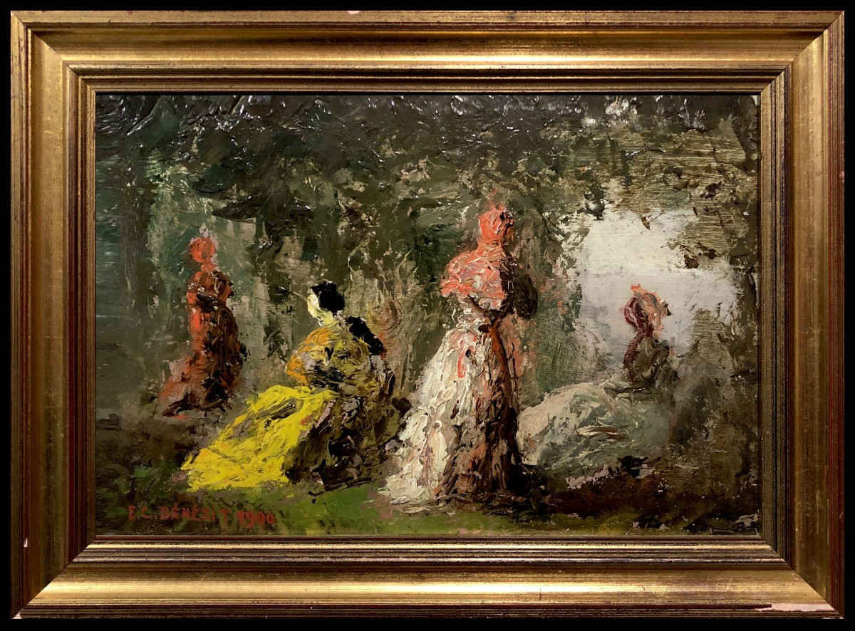 	Emmanuel Charles Bénezit (1887-1975) - Aux Jardins de Versailles