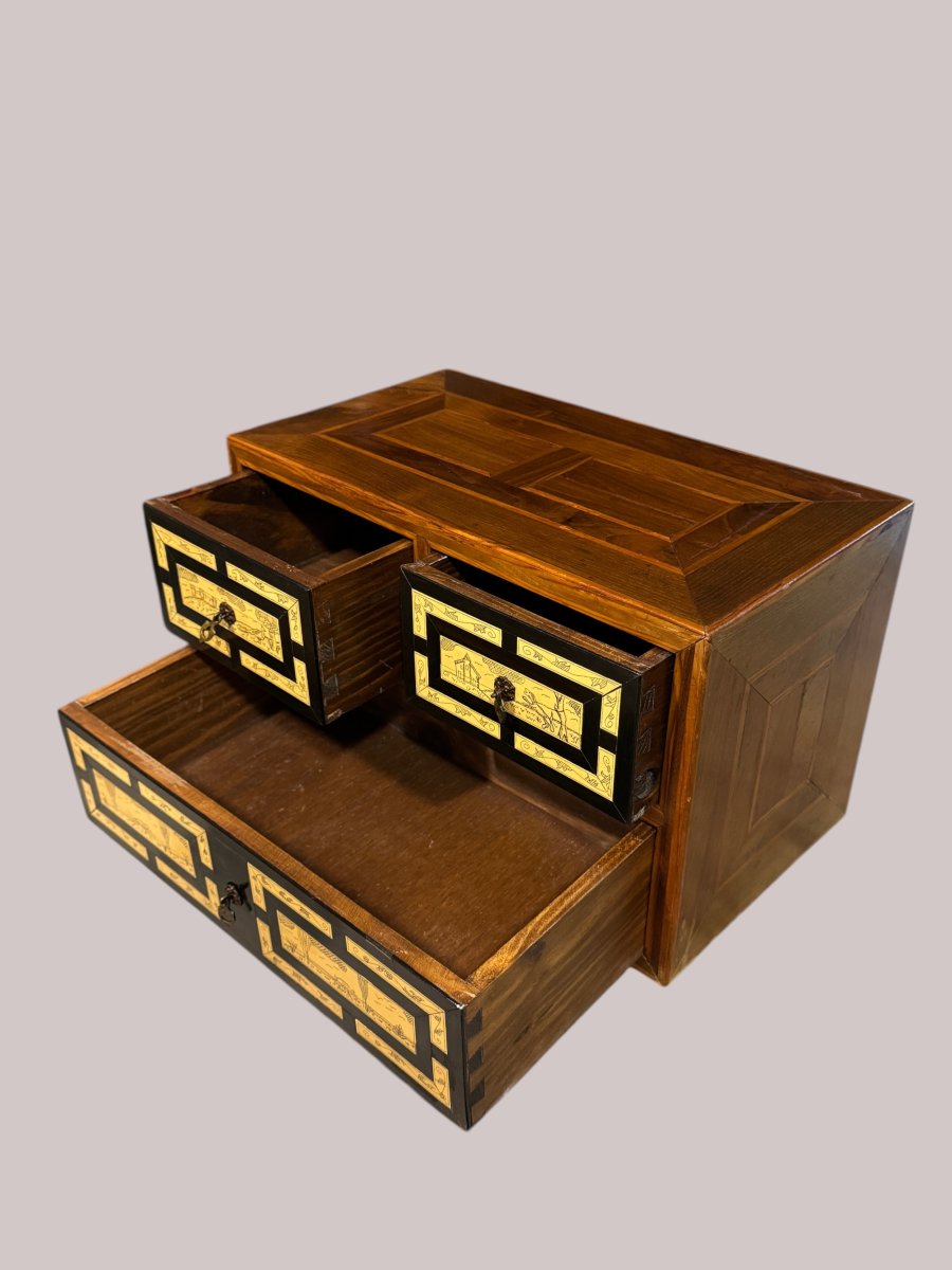 Small Flemish Style Cabinet - Spain, C. 1920-photo-2