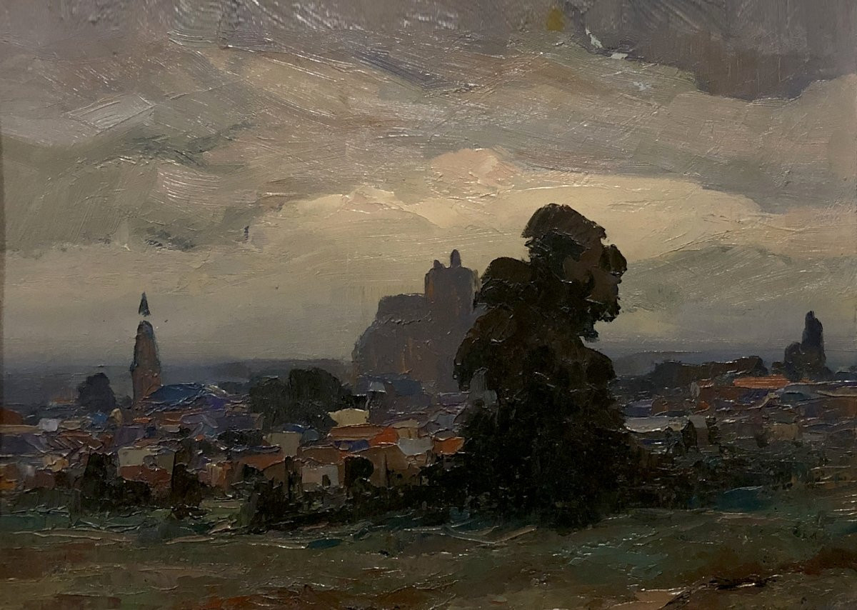 	 Georges Gonthier (1886-1969) - Vue de Dieppe-photo-2