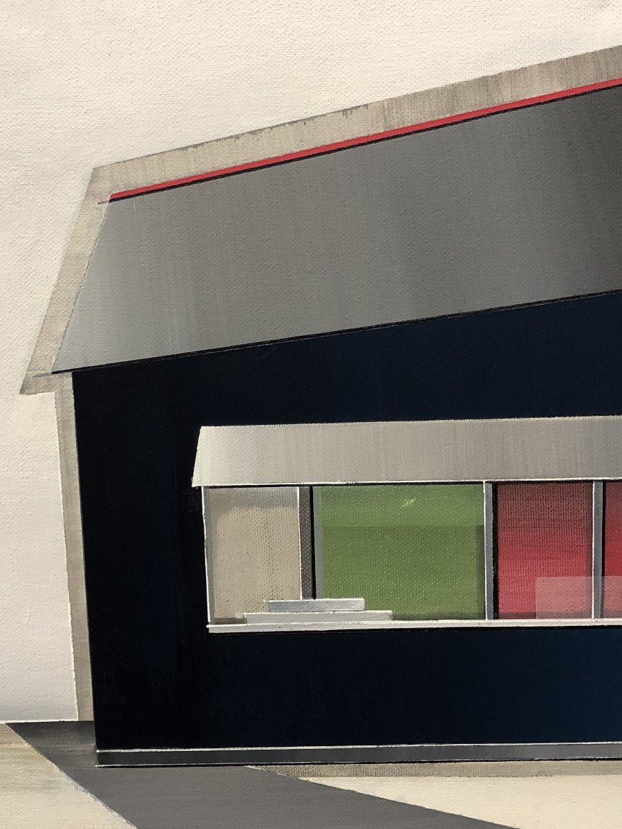 École Contemporaine (1980s) - Projet pour une maison unifamiliale-photo-3