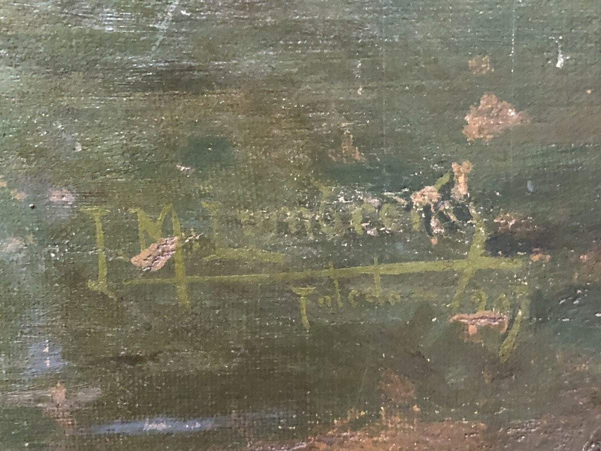 Joaquín Martínez Lumbreras (doc. 1878-1897) - Toledo: View Of The Alcázar -photo-3