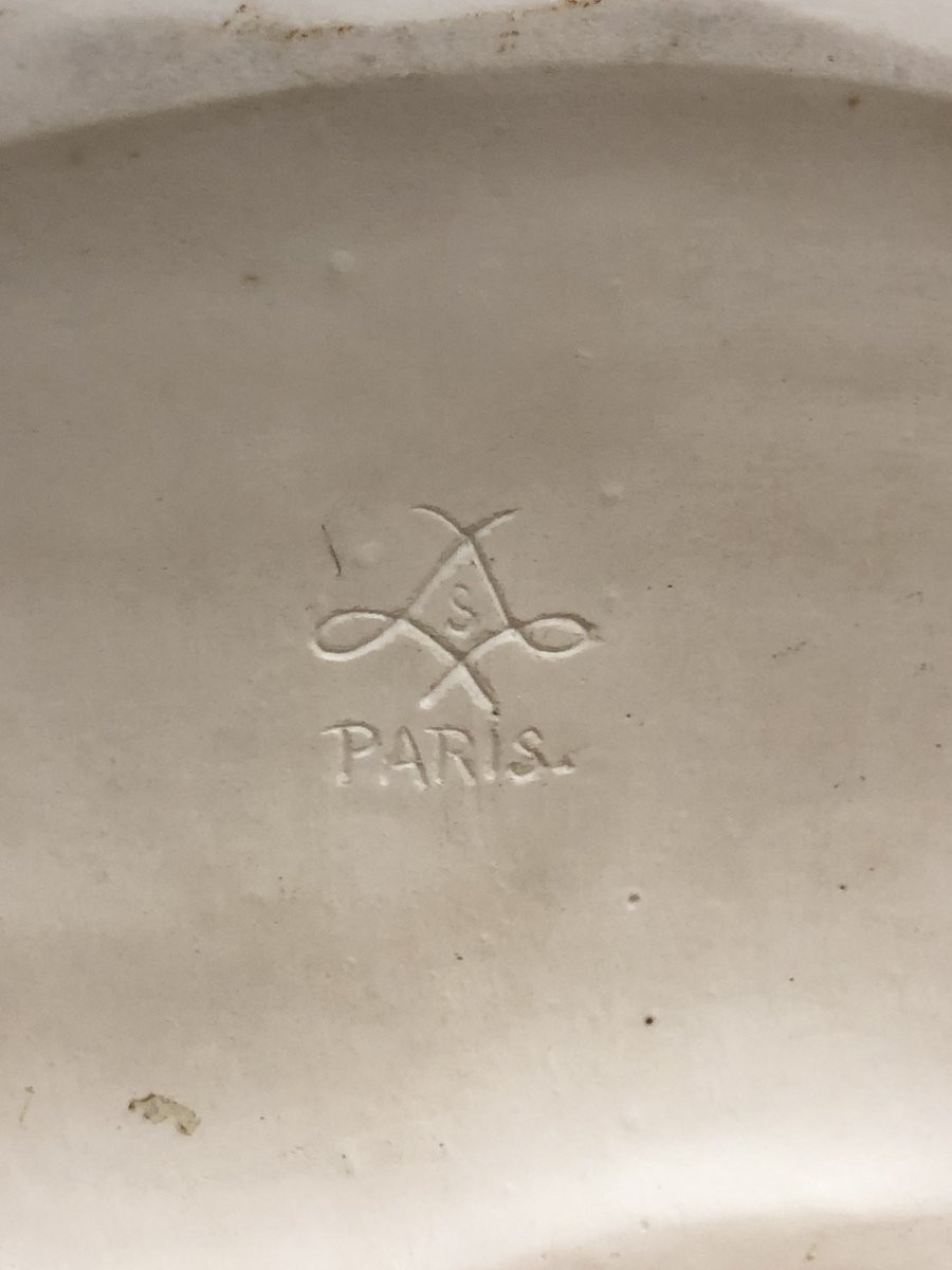 Affortunato Gory (1869-1925) - Biscuit Porcelain Head Of A Parisian Woman-photo-3