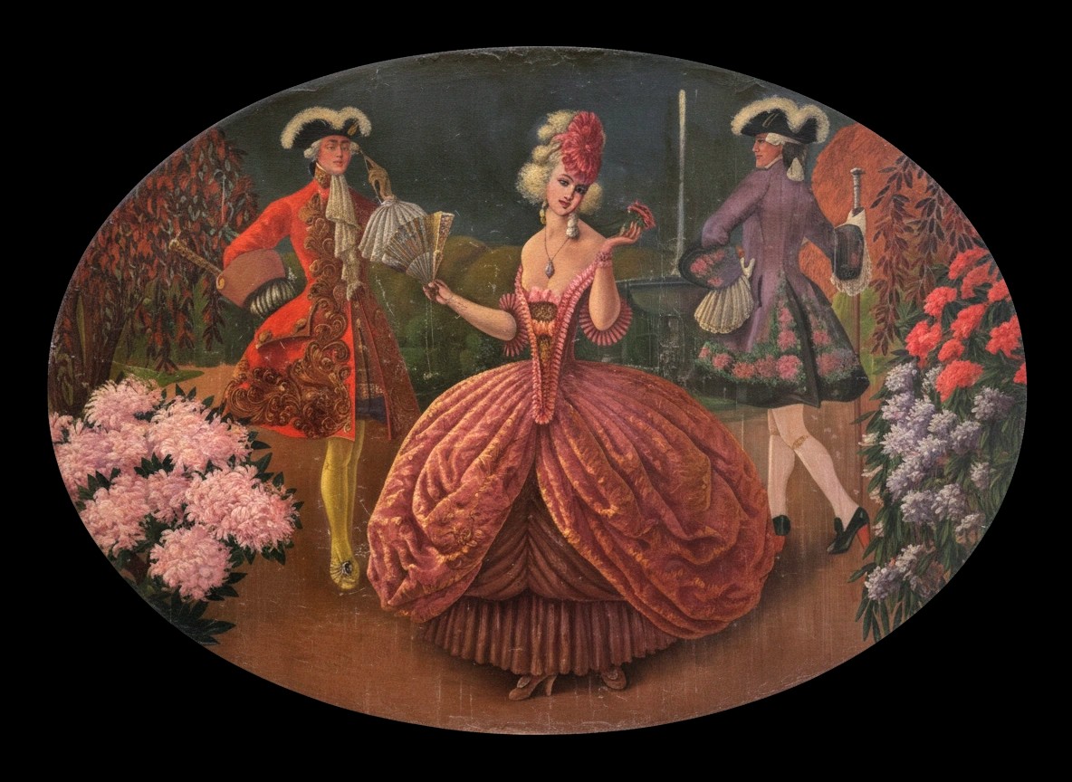 	 Demetrio Monteserín (1876-1958) - Aux Jardins de Versailles / Era un Aire Suave