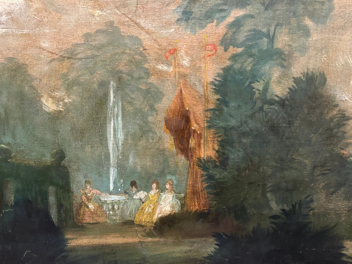 	 école Française (c. 1880) - The Secret Love Game-photo-3