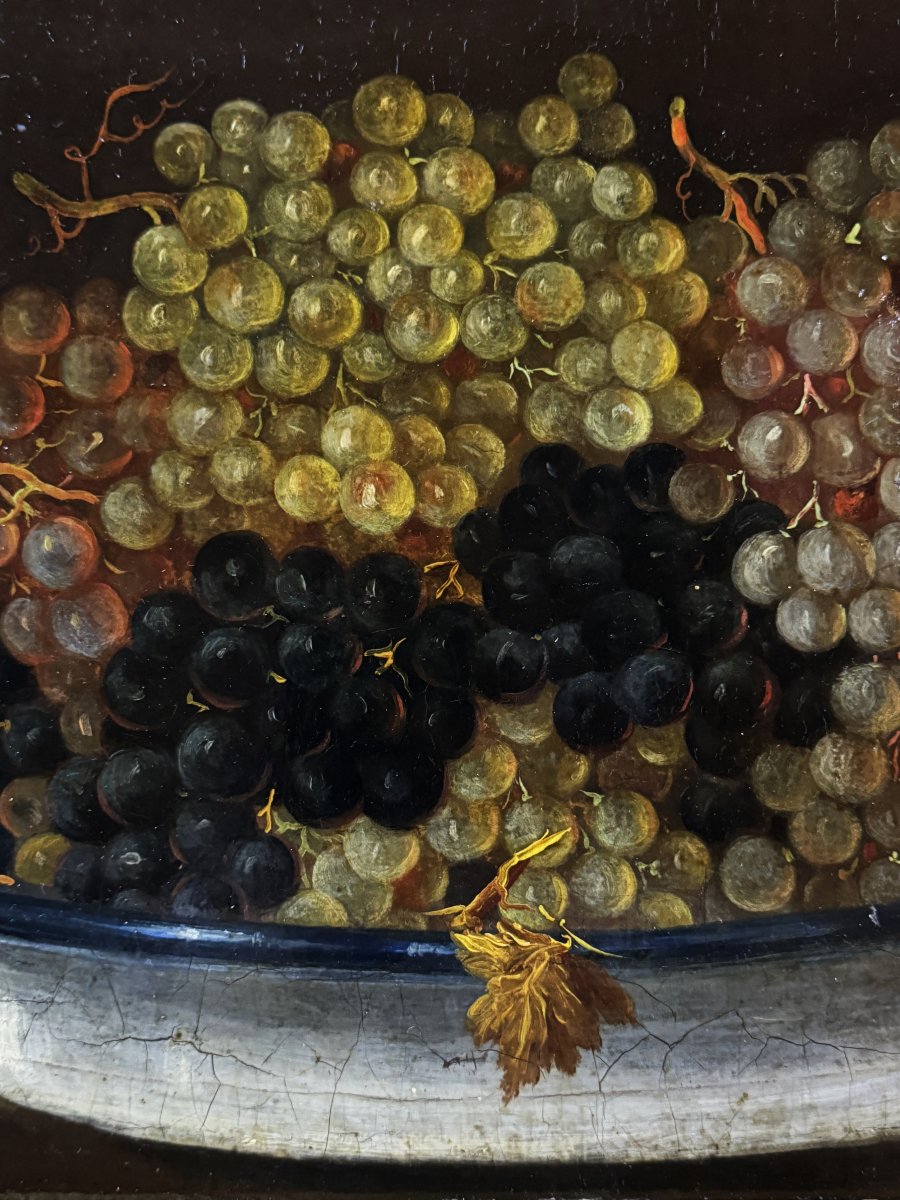 Spanish School (c. 1700) - The Grape Platter-photo-2
