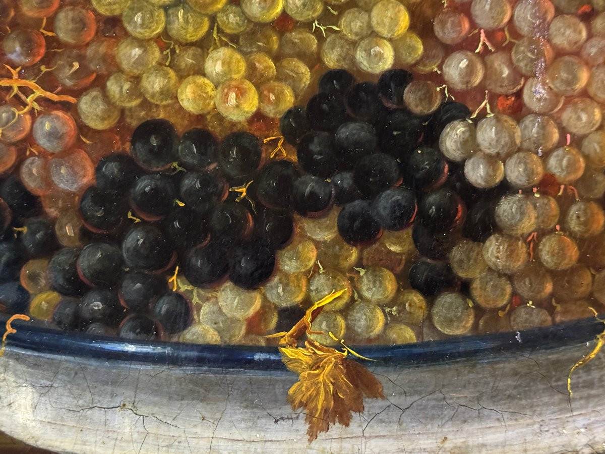 Spanish School (c. 1700) - The Grape Platter-photo-3