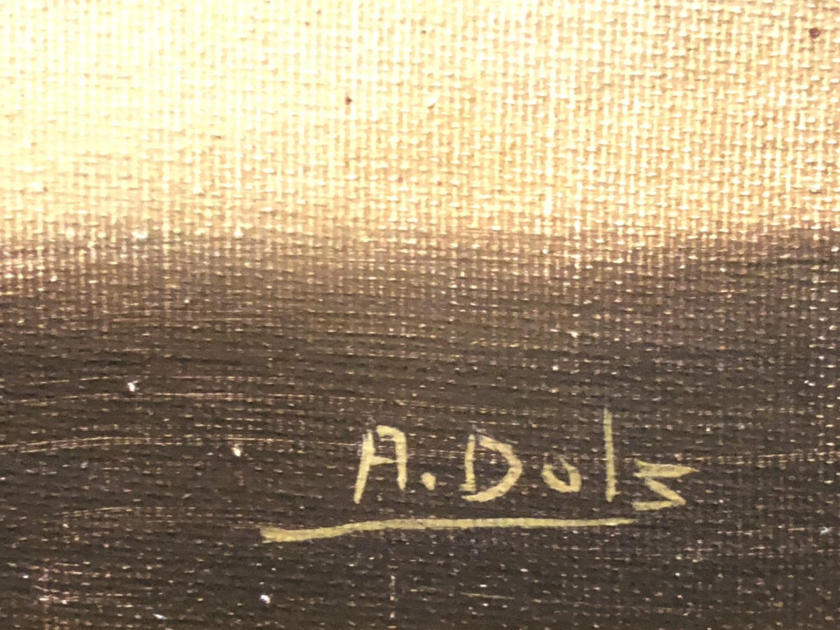 	 Andrés Dols (1940-?) - Nature Morte Flamande-photo-3