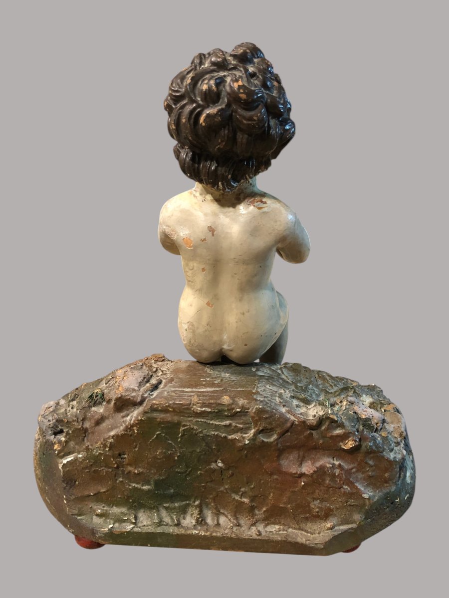 École Sevillane (c. 1700) - L'Enfant Jesus sur la Pierre Froide-photo-4