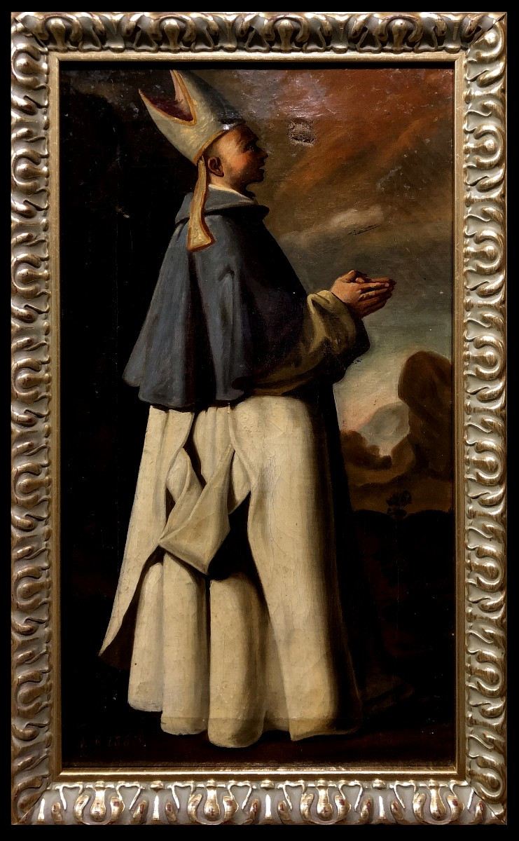	 Early Spanish School (c. 1780) - Saint Hughes Of Grenoble (after Zurbarán)