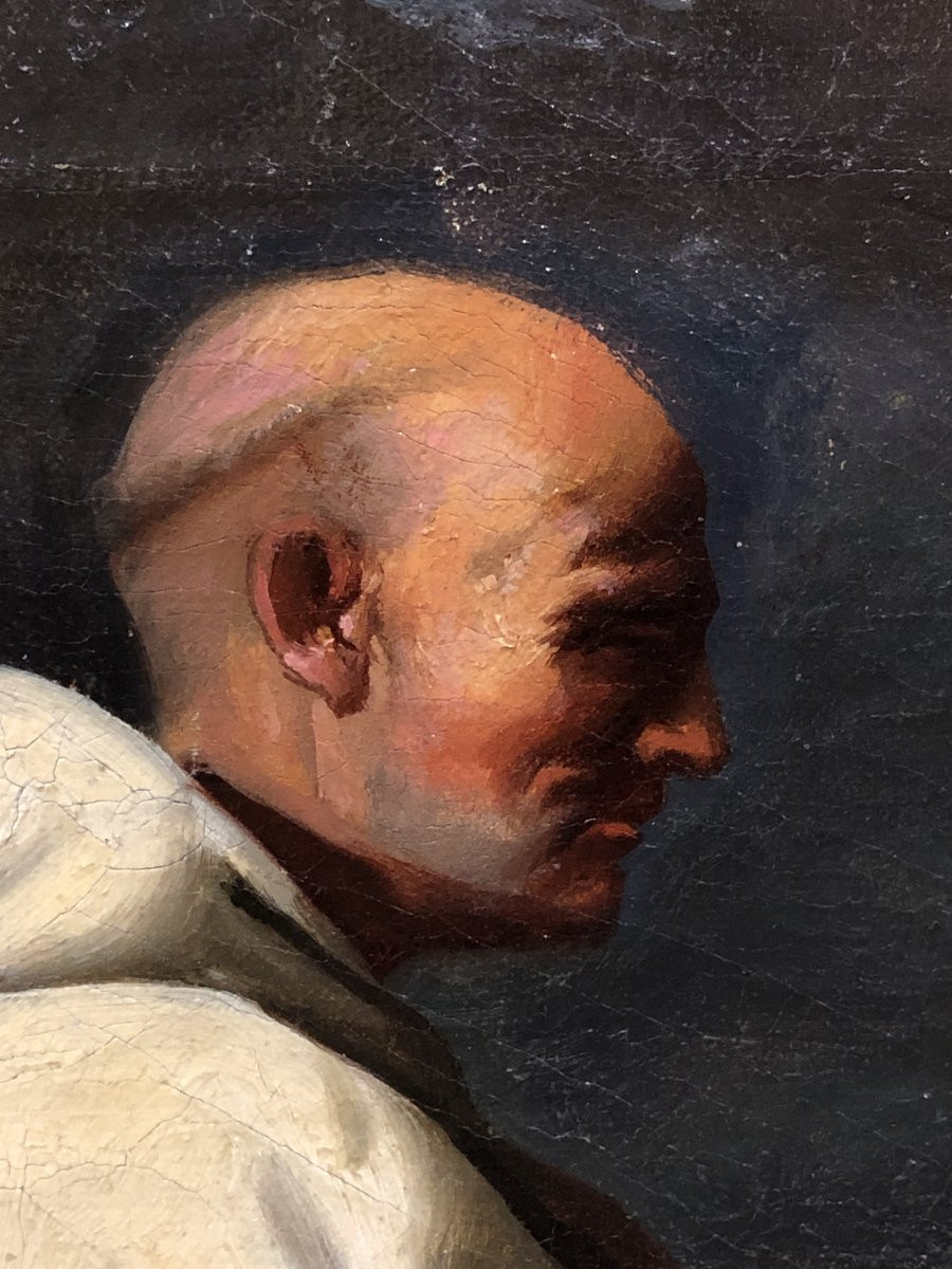 Early Spanish School (c. 1780) - Saint Bruno Of Cologne (after Zurbarán)-photo-3