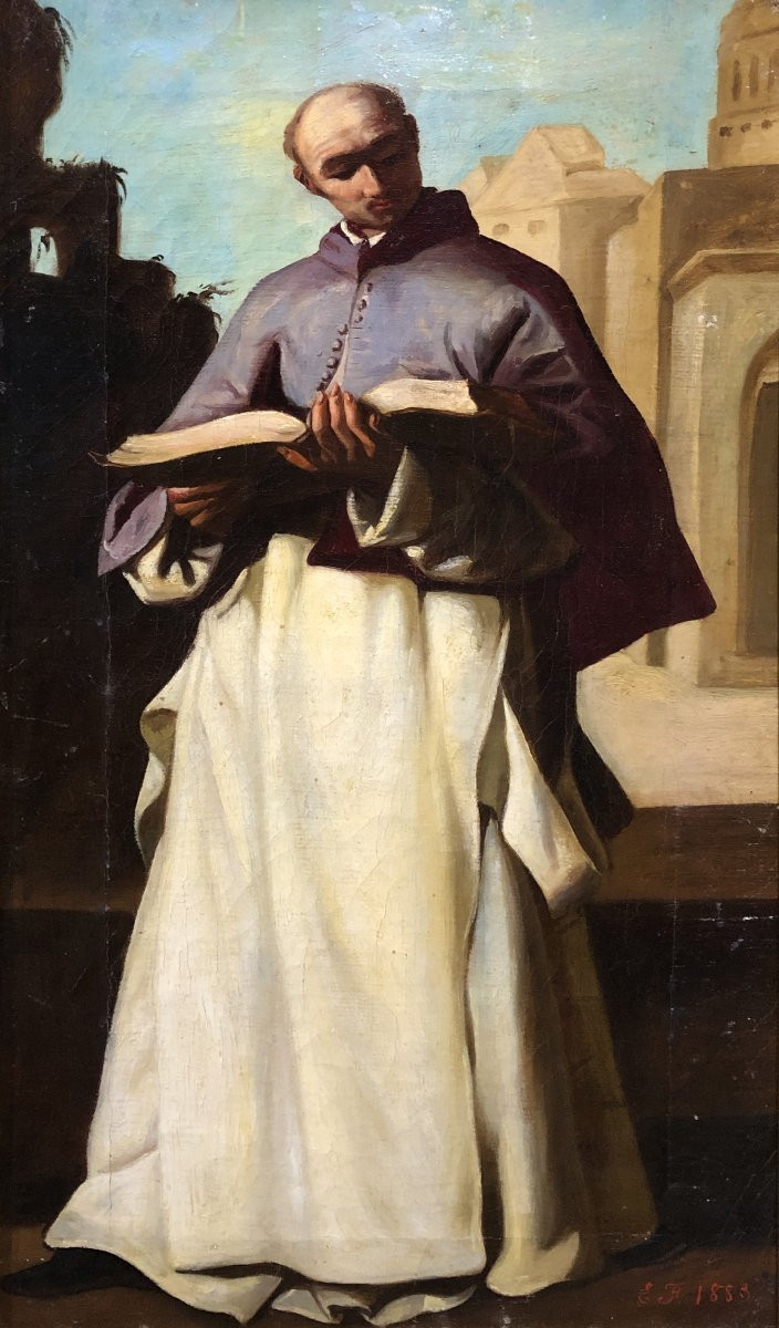 	 Early Spanish School (c. 1780) - Saint Anthelme De Chignin (after Zurbarán)-photo-2