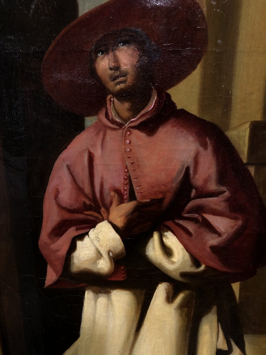 Early Spanish School (c. 1780) - The Blessed Nicholas Albergati (after Zurbarán)-photo-2