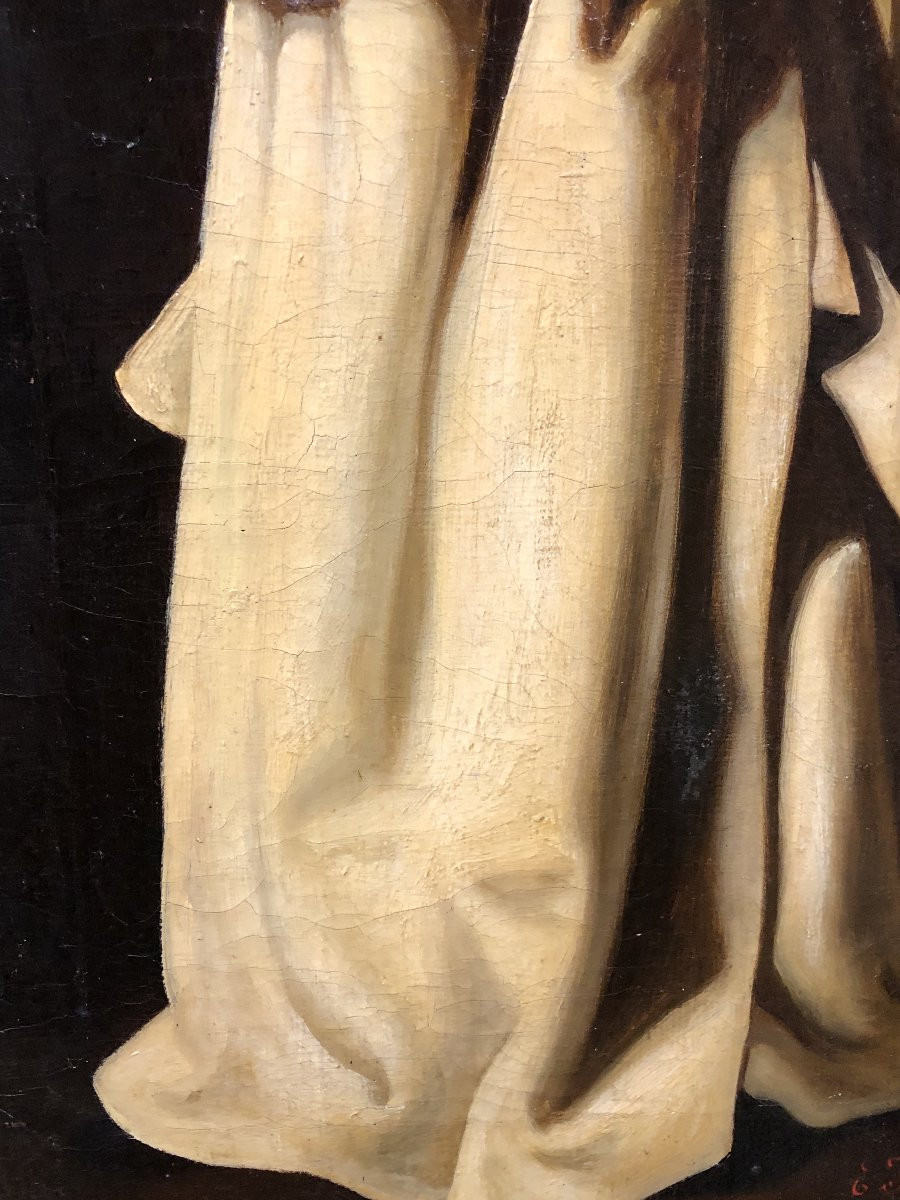 Early Spanish School (c. 1780) - The Blessed Nicholas Albergati (after Zurbarán)-photo-3