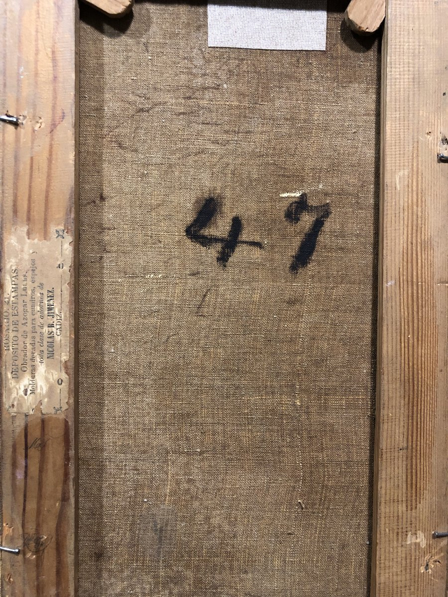 Early Spanish School (c. 1780) - The Blessed Nicholas Albergati (after Zurbarán)-photo-4