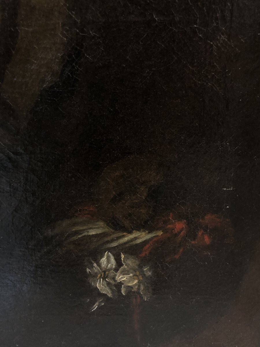 	 School Of Seville (c. 1700) - Saint Francis Of Assisi With The Rule Of Saint Clare-photo-3