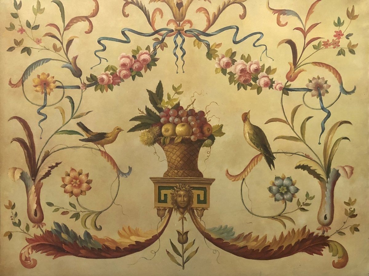 École Européenne (c. 1950) - Énorme Composition Pompeienne-photo-4