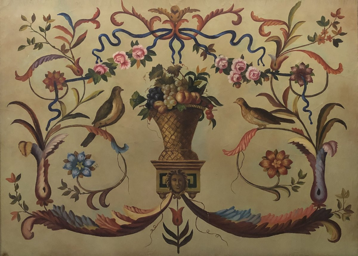 European School (c. 1950) - Huge Pompeian Composition Ii-photo-2