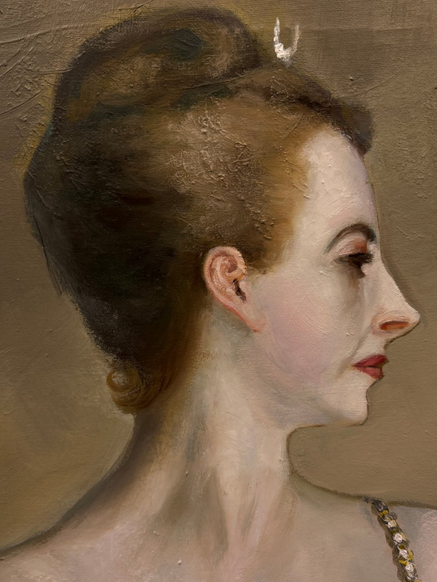 European School (circa 1960) - Portrait Of Madame X (after John Singer Sargent)-photo-3