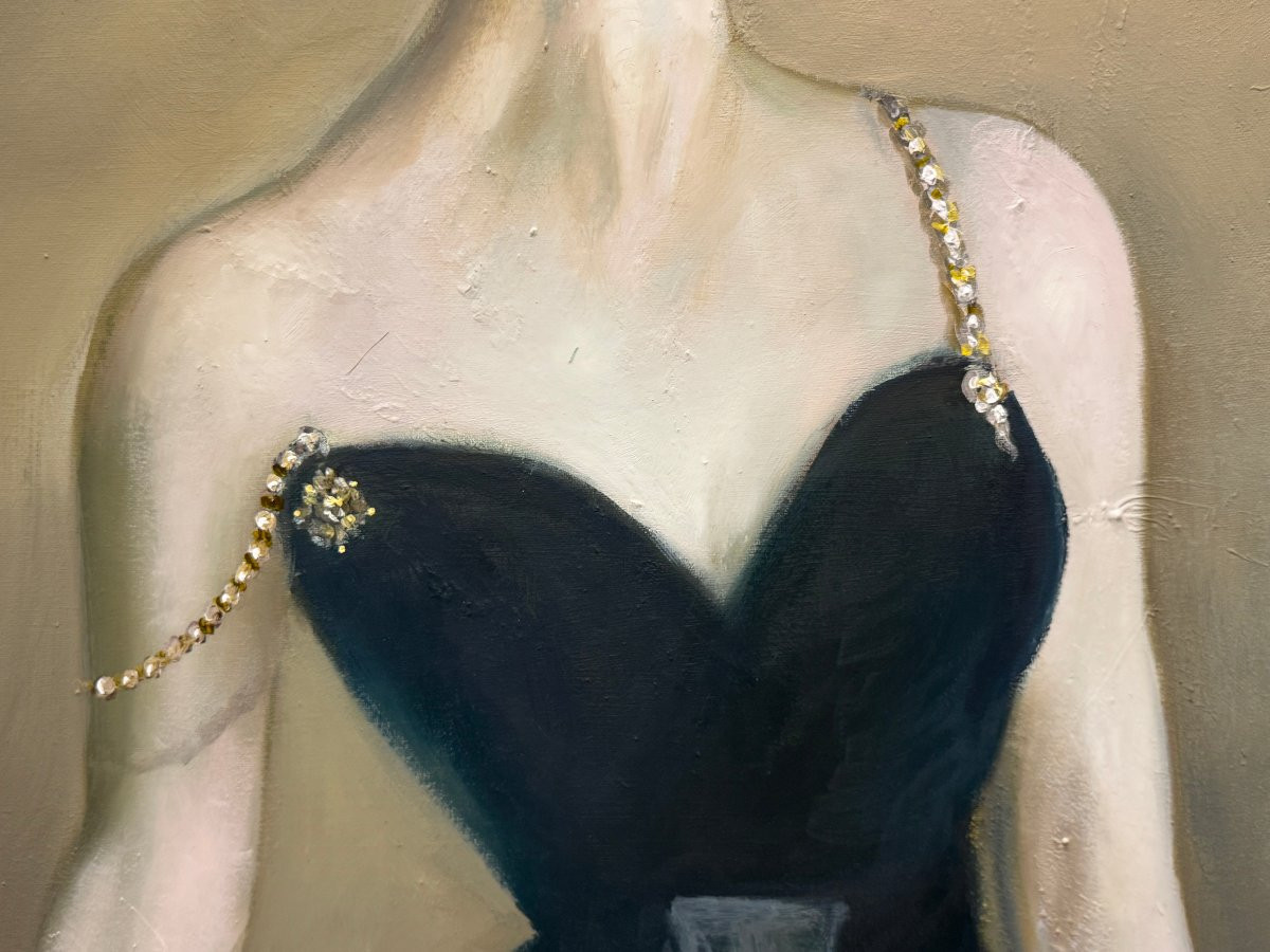 European School (circa 1960) - Portrait Of Madame X (after John Singer Sargent)-photo-4