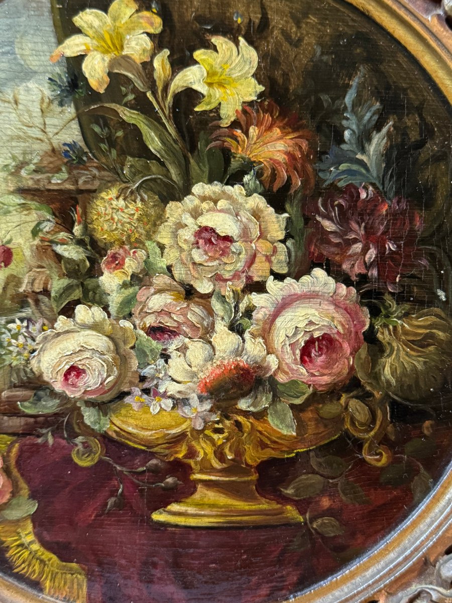 	 École Italienne (c. 1800) - Le Triomphe de Flore-photo-2