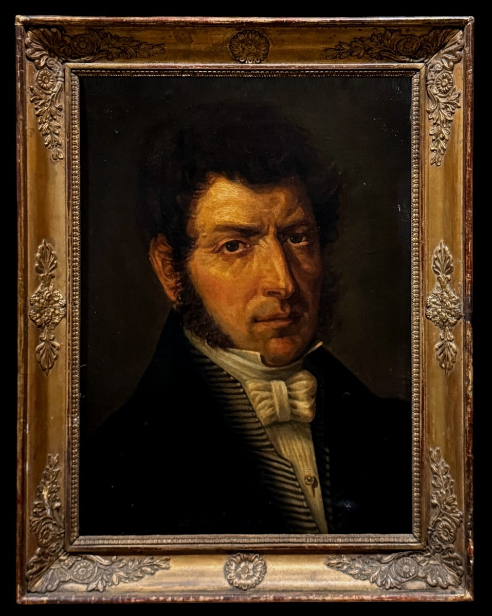 	 École Romantique (c. 1830) - Portrait de Gentilhomme