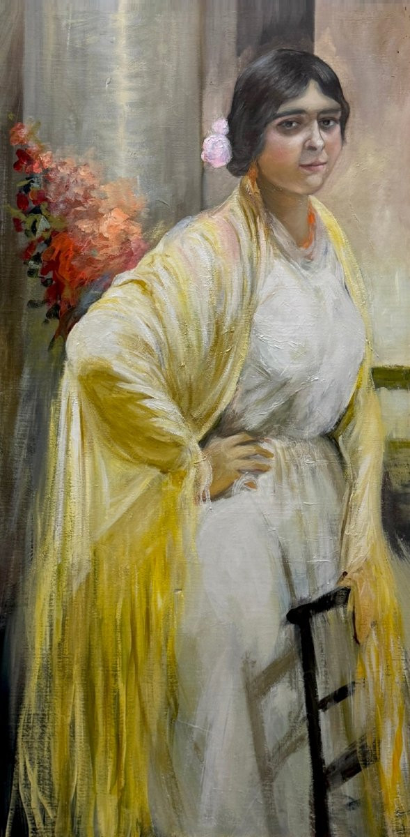 	Spanish School (c. 1960) - María La Guapa (after Joaquín Sorolla)-photo-2