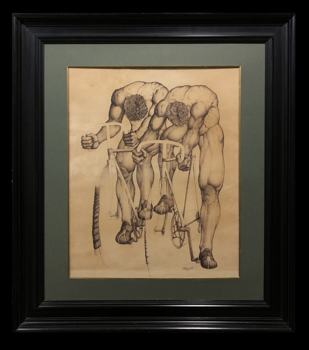 Fernando Calderón López De Arroyabe (1928-2003) - The Two Cyclists