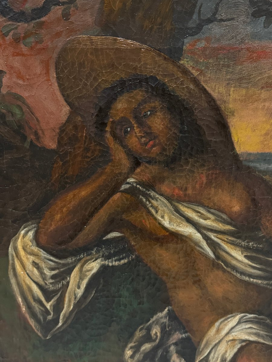 Roman School (circa 1720) - The Four Parts Of The World: An Allegory Of America-photo-2