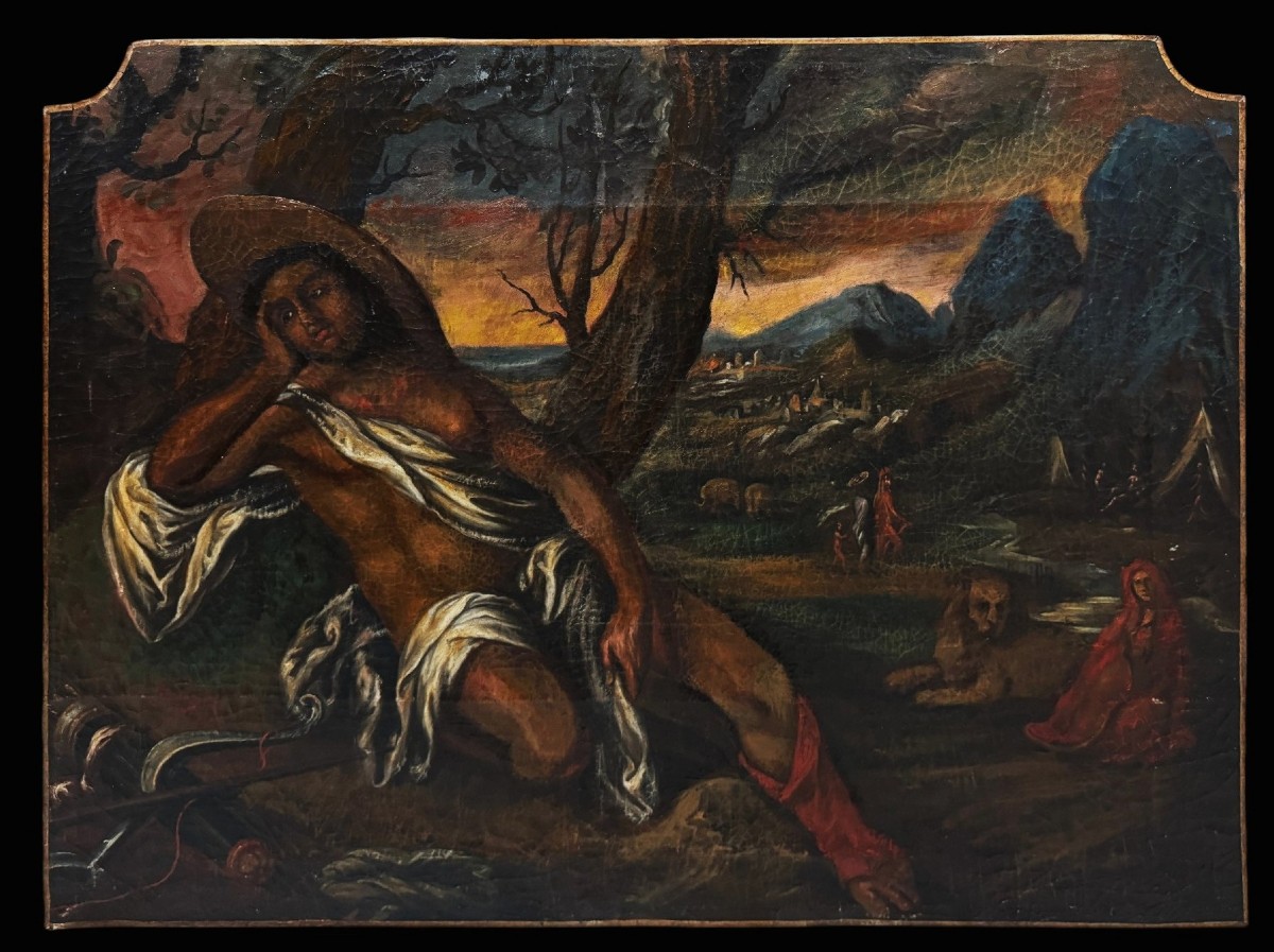 Roman School (circa 1720) - The Four Parts Of The World: An Allegory Of America