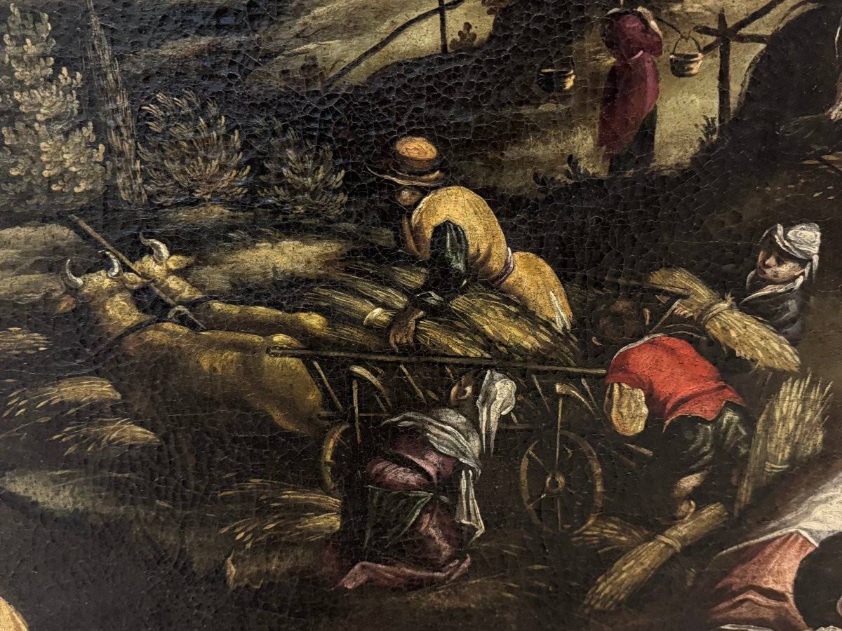 Jacopo Bassano (1515-1592), disciple de - La Sagra della Mietitura-photo-2