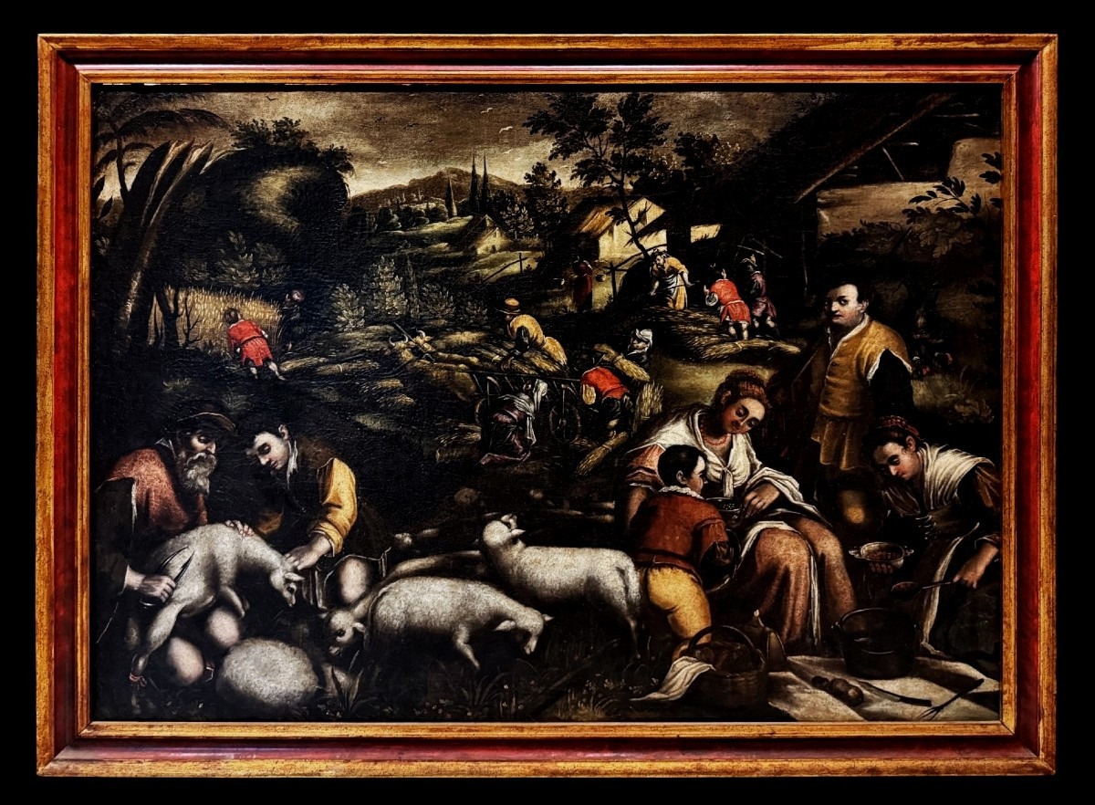 Jacopo Bassano (1515-1592), disciple de - La Sagra della Mietitura