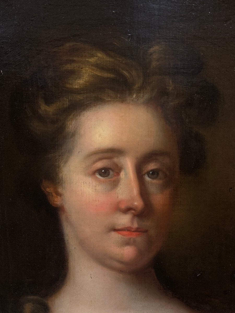 Godfrey Kneller (1646-1743), In The Manner Of - Portrait Of A Court Lady In A Silk Dress-photo-3