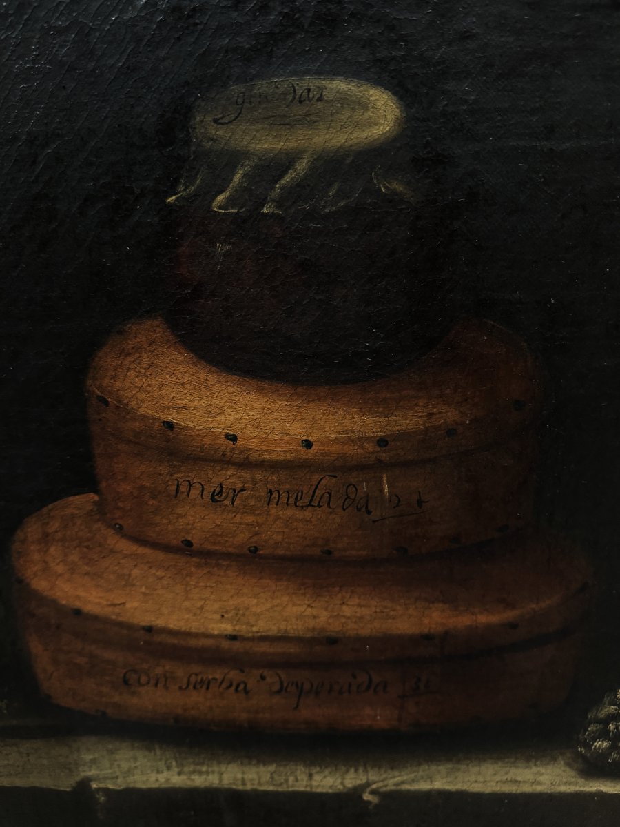 Tomás Yepes (1598-1668) Attrib. To - Still Life With Jam Boxes And Quince Paste-photo-3