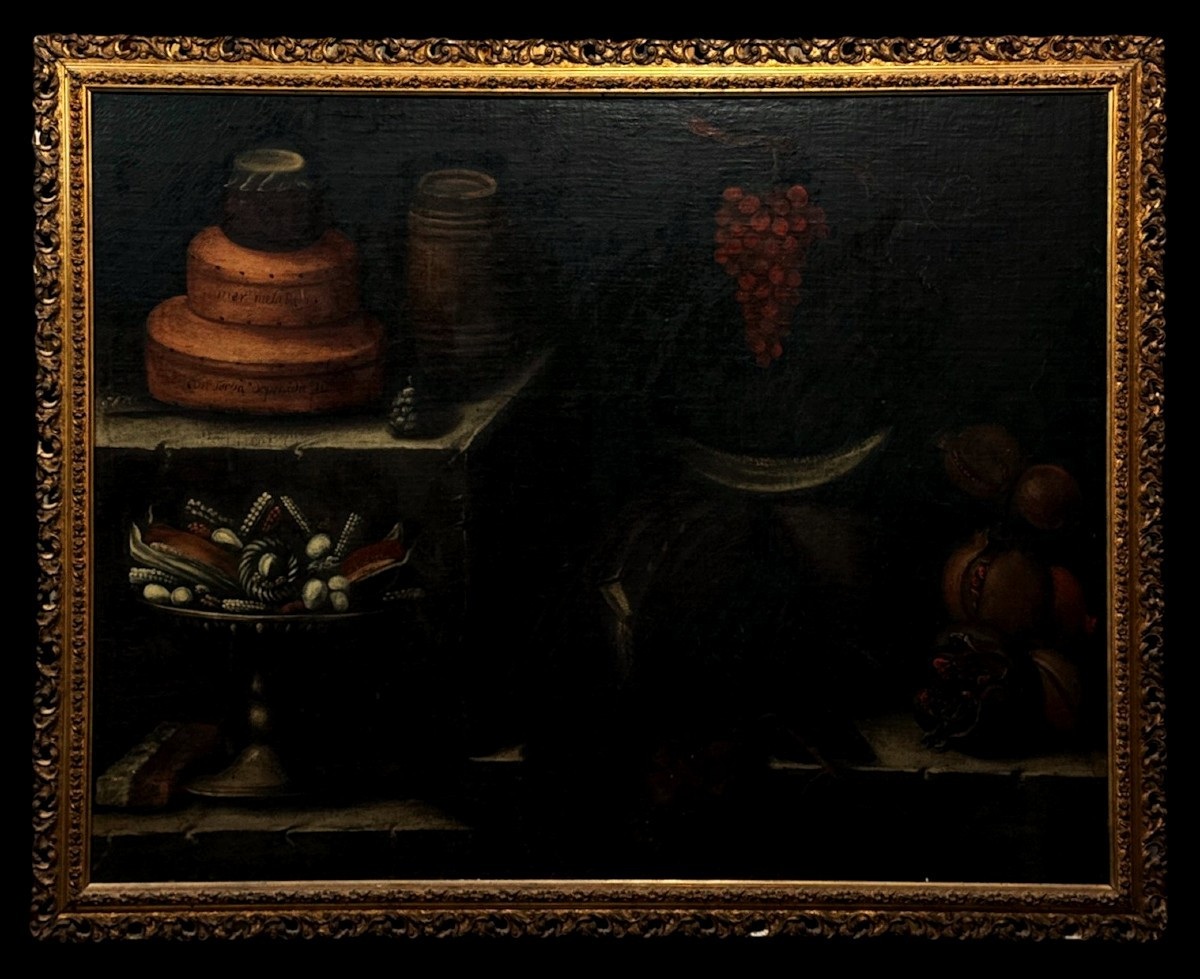 Tomás Yepes (1598-1668) Attrib. To - Still Life With Jam Boxes And Quince Paste