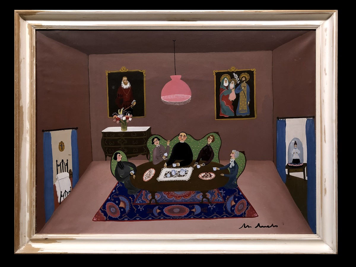 	 école Naïf Espagnole (1970s) - Hot Chocolate For Monsieur Le Curé