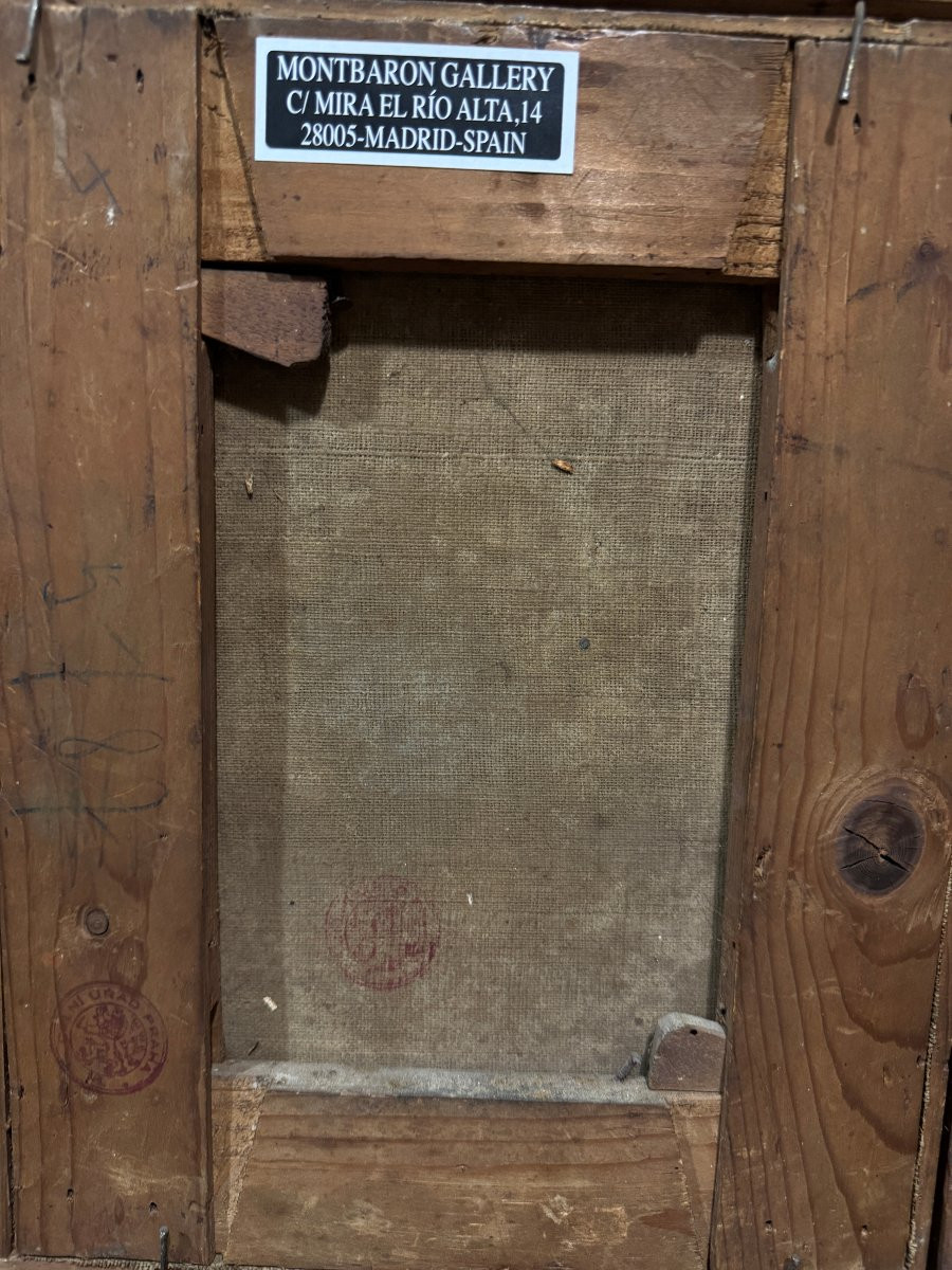 	 École Autrichienne (XVIII) - Madonna en Prière (D'après le Sassoferrat)-photo-4